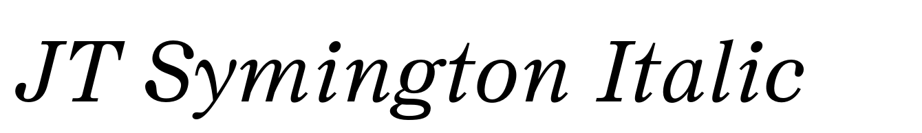 JT Symington Italic